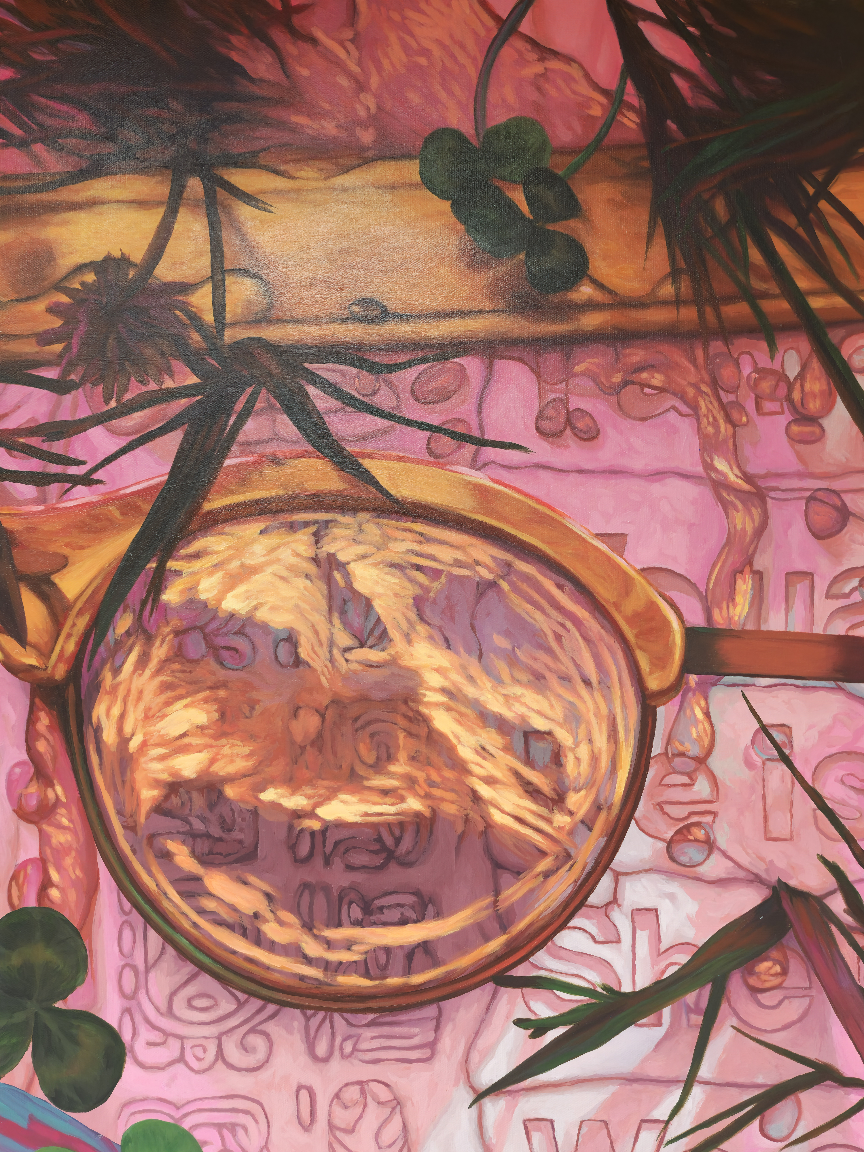 Full detail of Baktun painting