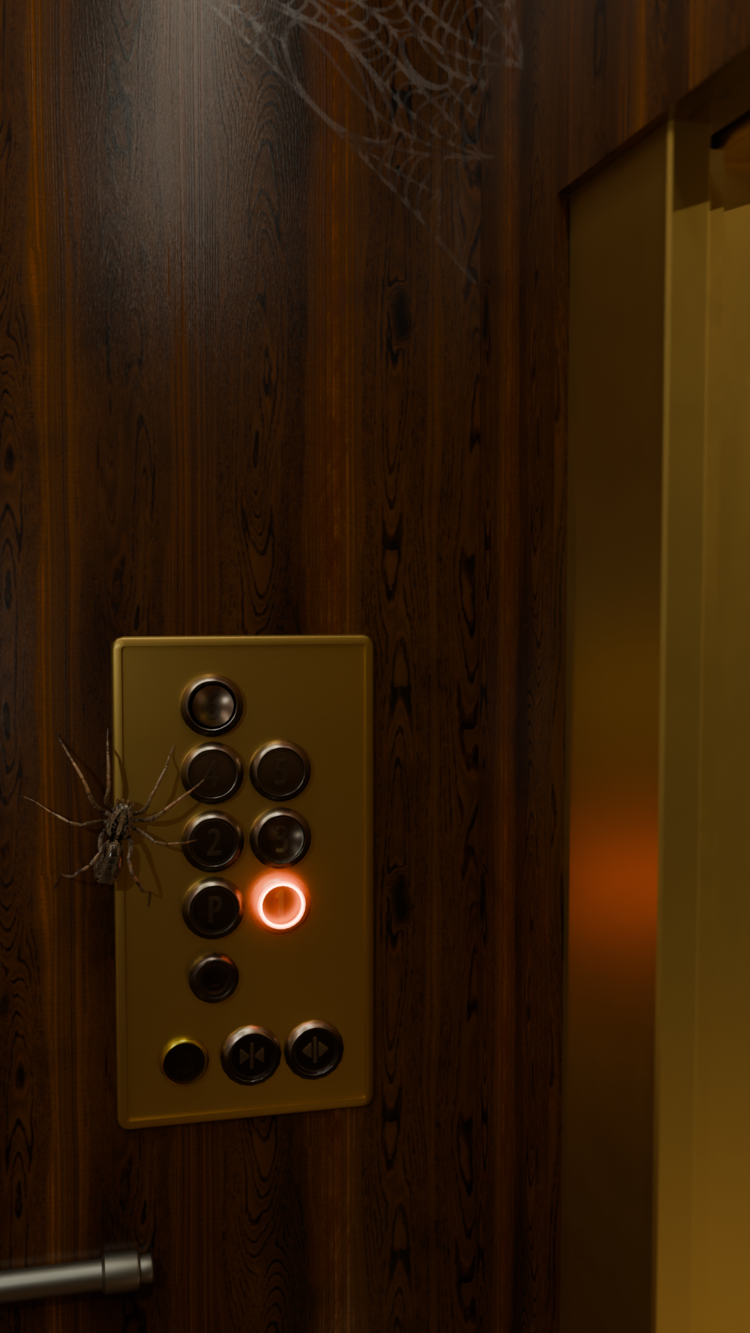 WIP Elevator Spider digital artwork