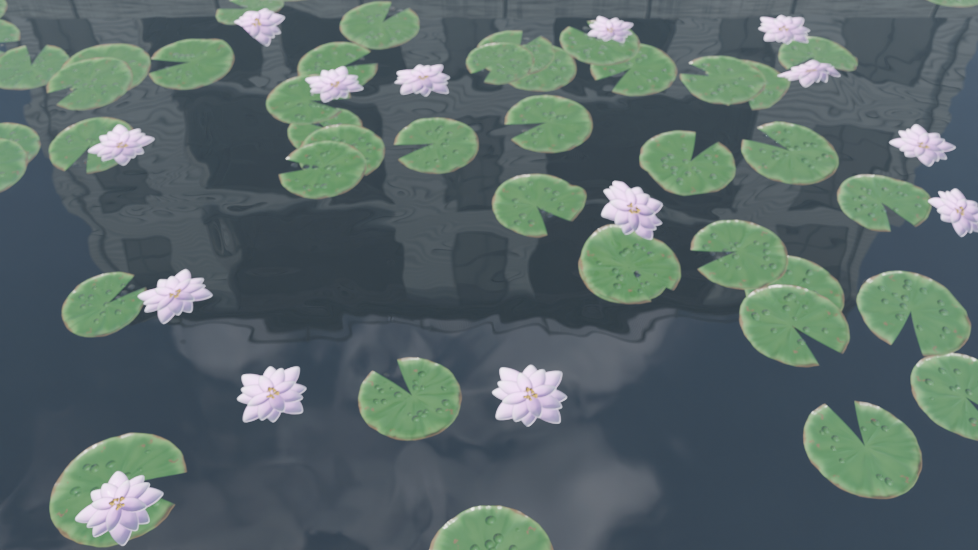 WIP Koi Pond Apt digital artwork